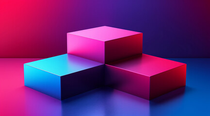 Obraz premium abstract colorful cubes background