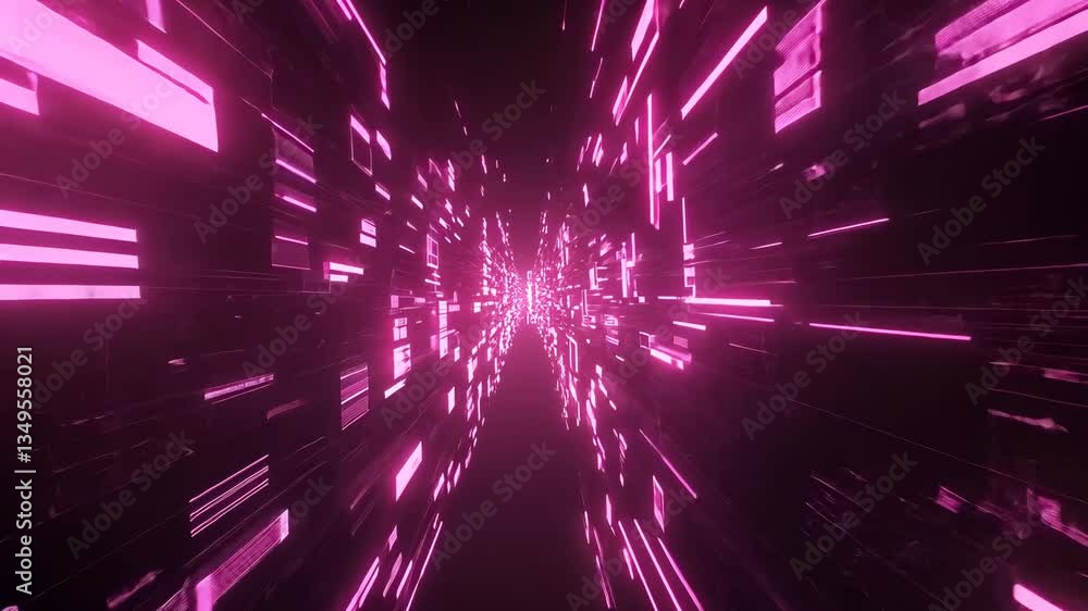 Poster exploring digital cyberspace with particles and data connections generative ai