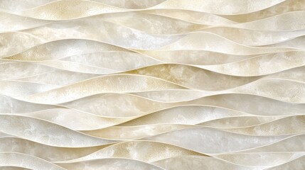 Abstract cream and white wavy marble texture wall