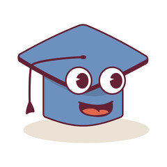 graduation hat groovy character