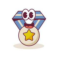 medal award groovy character