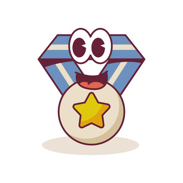 medal award groovy character