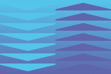 Triangular and Triangle Shapes and Designs Blue Colors Grainy Texture Modern Abstract Background Geometric Background