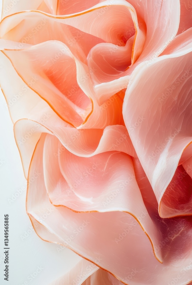 Aufkleber delicate pink and peach petals textured background creating a soft and ethereal atmosphere for artis