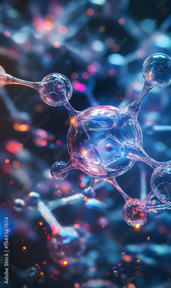 Poster Abstract Molecular Structure Rendering with Vibrant and Interconnected Elements