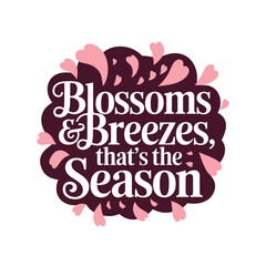 Spring concept vector art. Hello Spring typography illustration