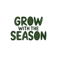 Fototapeta premium Spring concept vector art. Hello Spring typography illustration