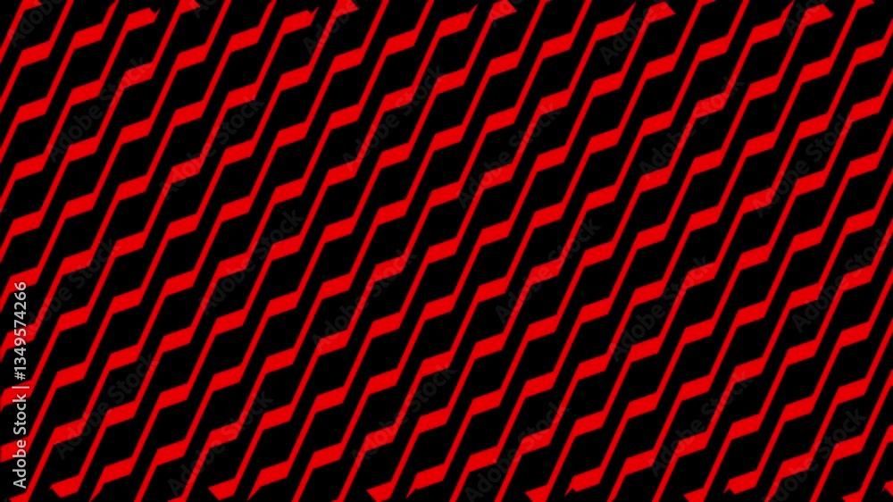 Poster Dynamic Red and Black Diagonal Stripes Pattern Abstract Background Motion Graphics