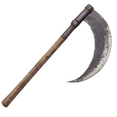 farming scythe isolated die cut