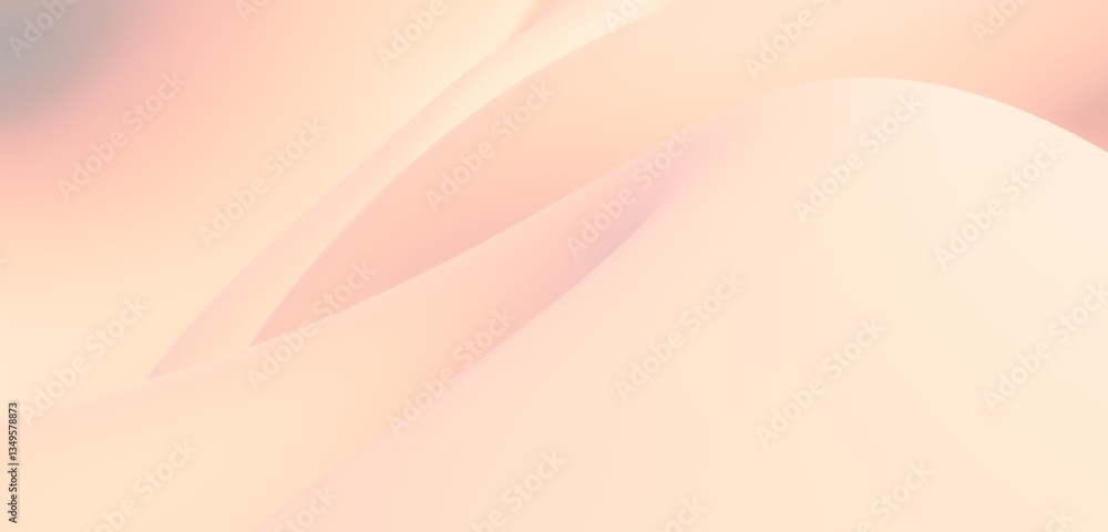 Aufkleber abstract yellow background curved pattern in design 3d render