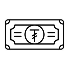 Mongolian Tugrik Note Icon