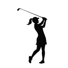 golf player silhouette