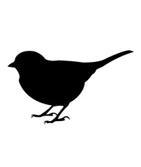 Bird clip art design on plain white transparent isolated background for card, shirt, hoodie, sweatshirt, apparel, card, tag, mug, icon, poster or badge