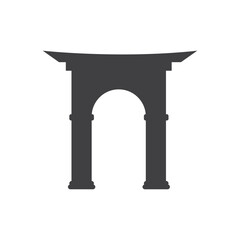 Fototapeta premium japanese torii gate icon