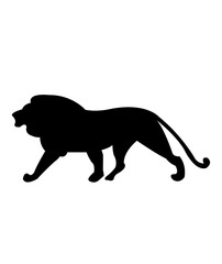 Lion clip art design on plain white transparent isolated background for card, shirt, hoodie, sweatshirt, apparel, card, tag, mug, icon, poster or badge