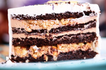 A single serving of sweet treat on a white plate, ready to be devoured.