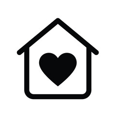 home icon with heart