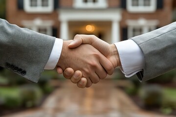 Handshake, agreement, house, deal, success, real estate, property, background, men, business