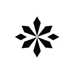 black and white christmas star