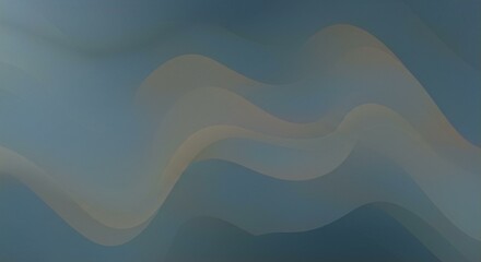 Abstract Blue and Beige Wave Background Fluid Design Smooth Gradient Modern Wallpaper
