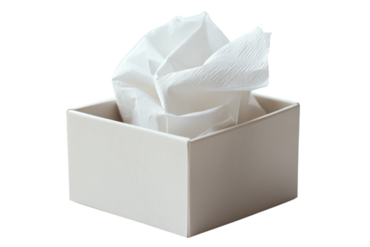 A comforting box of tissues offering solace and care during a moment of vulnerability captured in stark contrast on a dark seamless background