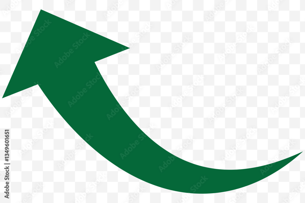 Poster wavy curved long arrow icon. long line arrow vector. flat style arrow symbol. arrow on a white backg