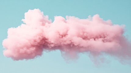 Naklejka premium Dreamy Pink Pastel Aesthetic Clouds and Blue Sky Background for Design Projects