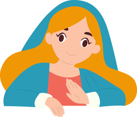 Young Mary, Annunciation,