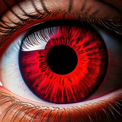 Red Eye Macro Close