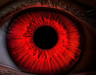 Red Eye Macro Close