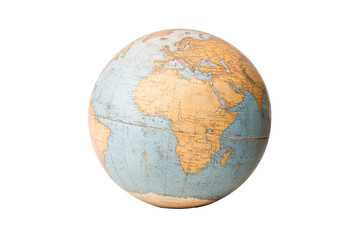 Globe featuring Africa and Europe, geographical element, cut out transparent