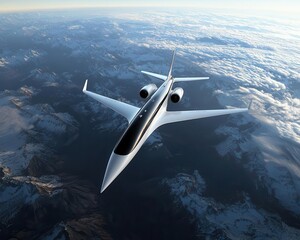 Ultrafast private jet with dualfuselage design, reducing drag and enabling higher speeds at lower altitudes