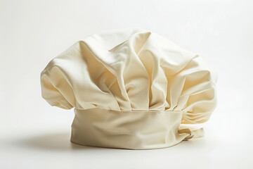 White chef hat isolated on white background representing cooking professional kitchen and culinary symbol, concept: chef, hat, cooking, kitchen,