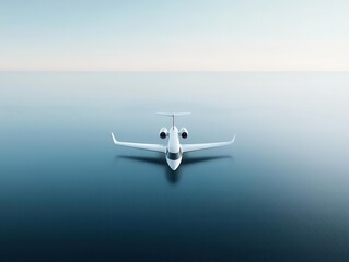 Naklejka premium Hydrogenpowered private jet featuring cuttingedge fuel cell technology for sustainable, longdistance travel