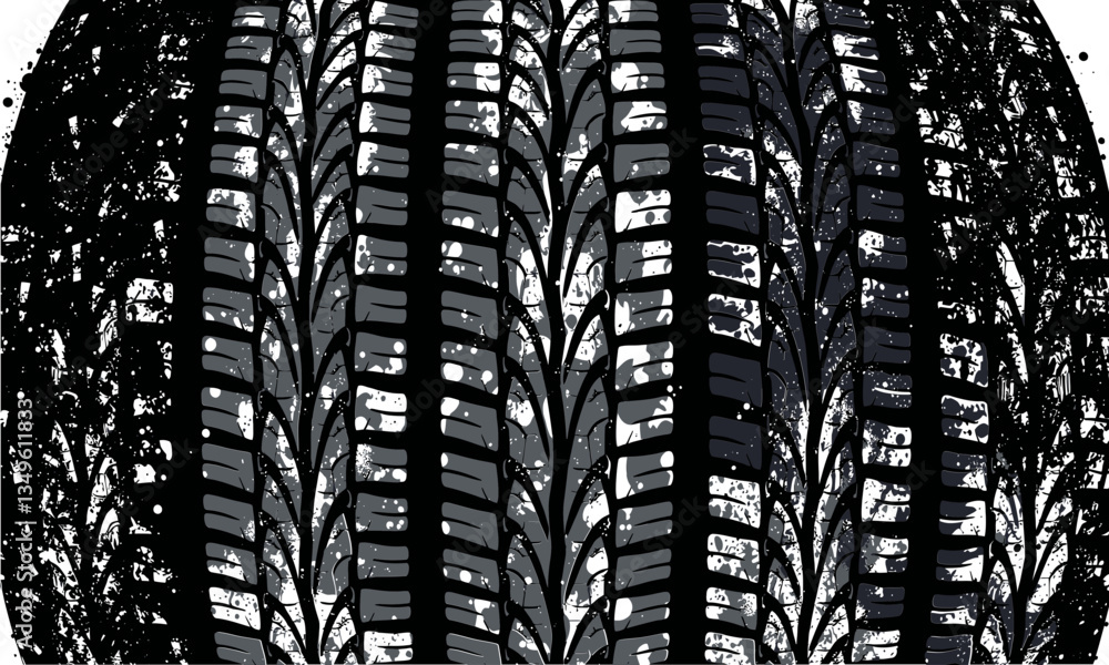 Aufkleber tire texture showcases intricate patterns and grooves, emphasizing durability and performance. this 