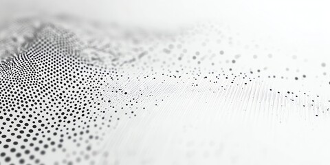 Abstract Black Dots on White Surface with Shallow Depth of Field
