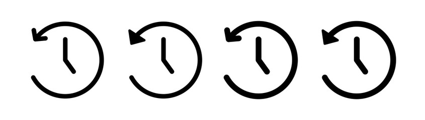 Account history icons collection