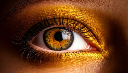 Gold Eye Macro Close