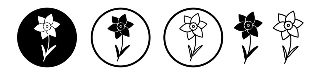 Daffodil icons collection