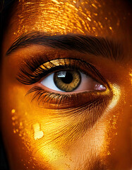 Gold Eye Macro Close