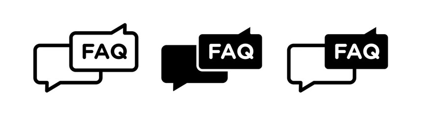 FAQ icons collection