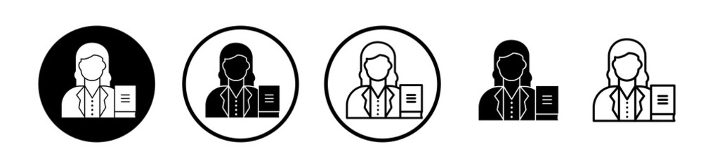 Librarian icons collection