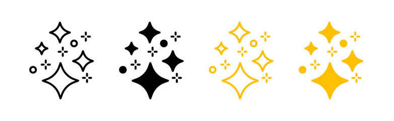 Magic stars icons collection