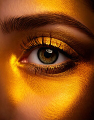 Gold Eye Macro Close