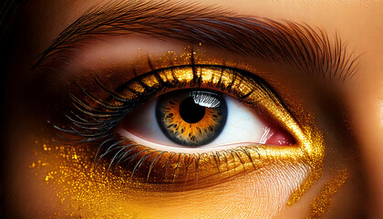 Gold Eye Macro Close