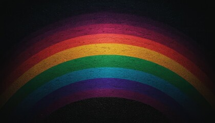 Fototapeta premium A rainbow is shown in a dark image 5