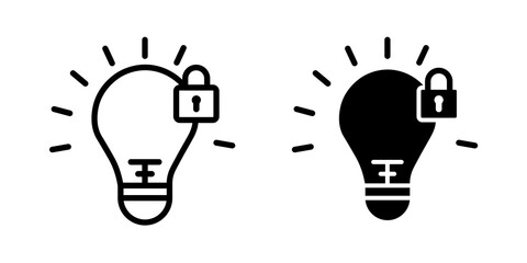 Patent and intellectual property icons collection