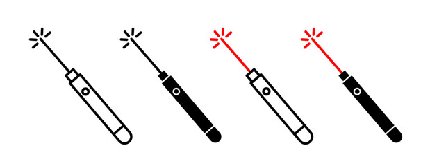 Pointer laser icons collection