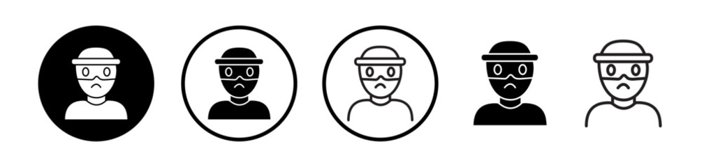 Robber icons collection
