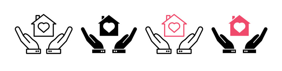 Safe home icons collection
